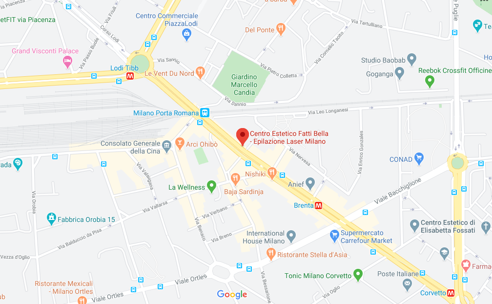 mappa centro estetico epilazione laser FattiBella